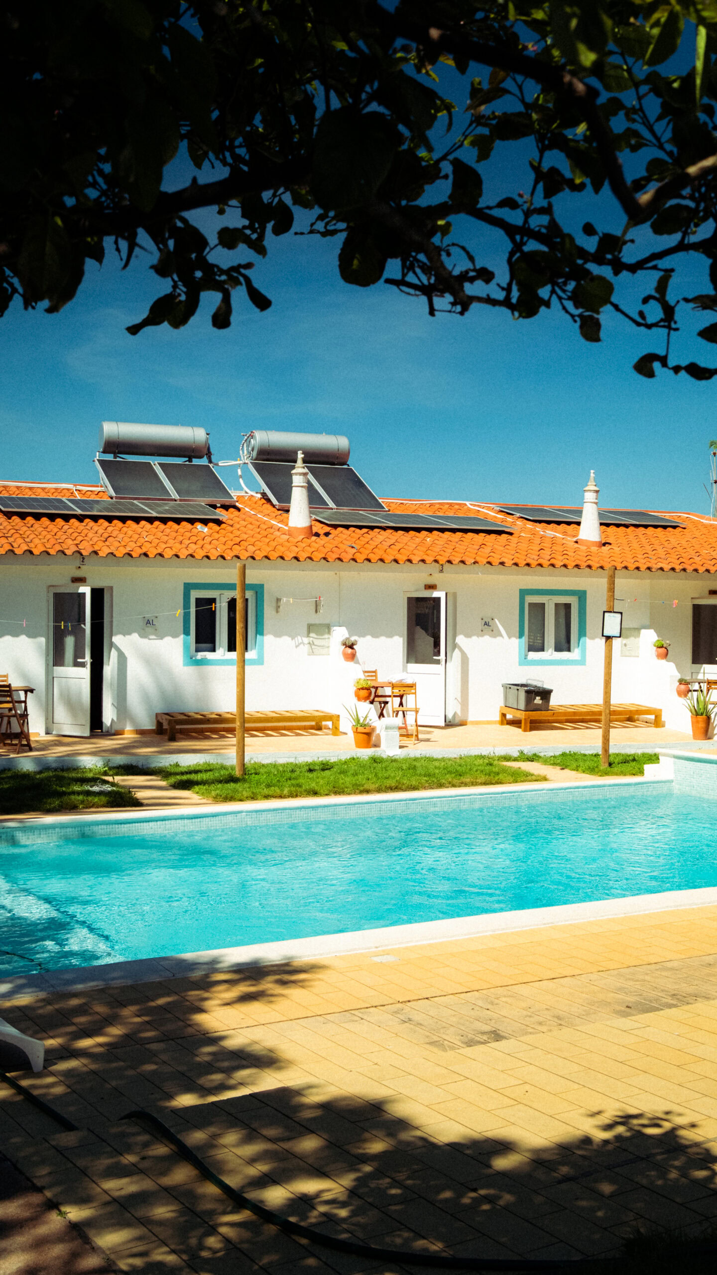 Camp life at the Kitehouse compound Algarve Watersport Lagos